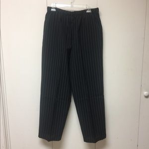 Classic black pin striped dress pants